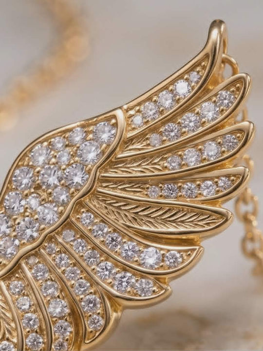 Angel Wings Sparkle Necklace