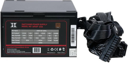 Serioux 650W Sursă de Alimentare Neagră Full Wired 80 Plus Bronze (SRXP-650)