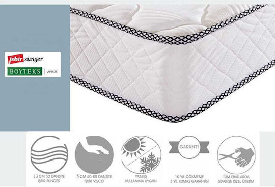 SteweHome Orthopedic Kids Bed Mattress 75x200+18cm