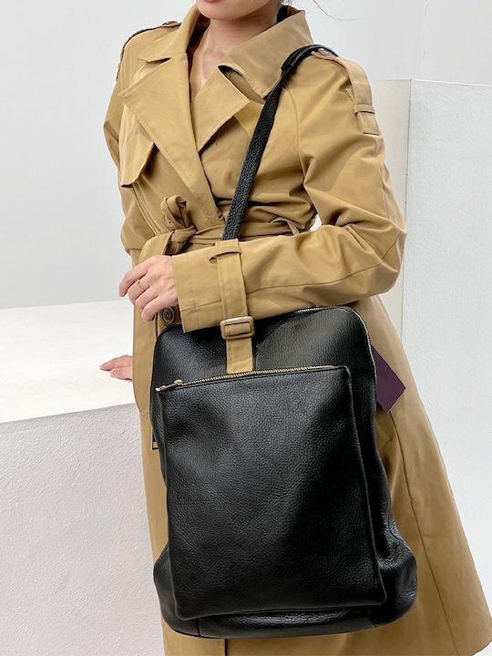 Leather Women's Red Backpack