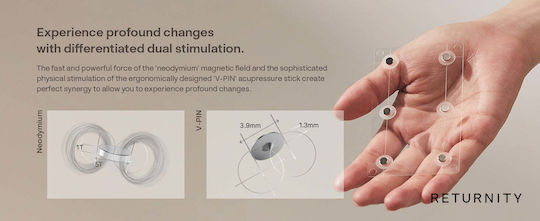 Returnity Ear Therapy Acupressure Massage Tool for Body Silver