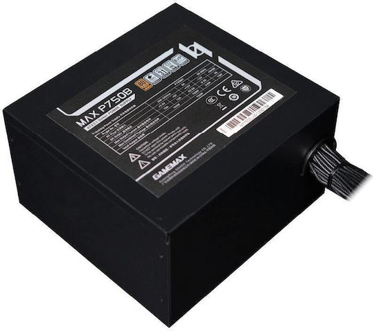 GameMax Max P750B 750W Μαύρο Τροφοδοτικό Υπολογιστή Full Wired 80 Plus Bronze