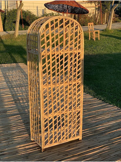 SteweHome Ραφιέρα Γλάστρας Καφέ 45x25x130εκ.