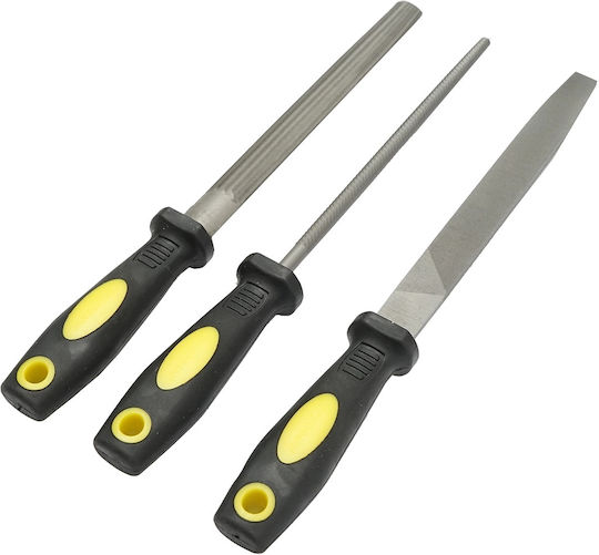 Crownman Set Fișiere de Mână cu Mâner 3 Bucăți