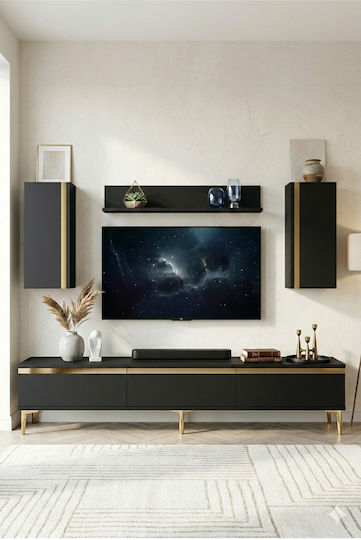 Living Room TV Unit Gray L180xW30xH41cm Living Room TV Unit Gray L180xW30xH41cm
