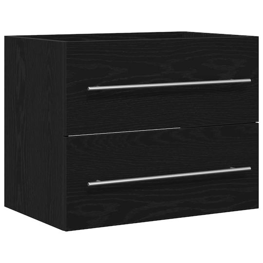 vidaXL 862028 Πάγκος χωρίς Νιπτήρα Μ60xΒ38.5xΥ48cm Black Oak