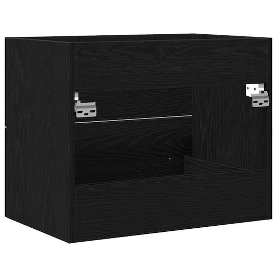vidaXL 862028 Πάγκος χωρίς Νιπτήρα Μ60xΒ38.5xΥ48cm Black Oak