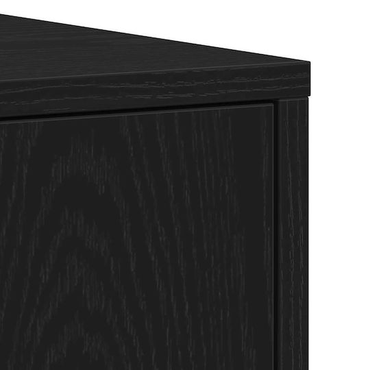 vidaXL Πάγκος χωρίς Νιπτήρα Μ30xΒ30xΥ183.5cm Μαύρο