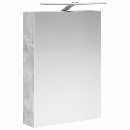 vidaXL Bathroom Vanity Unit Without Sink With Mirror With Light Gray