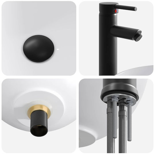 vidaXL Badezimmer Waschtisch-Einheit Ohne Waschbecken Mit Spiegel M54xB35xH83cm Grau