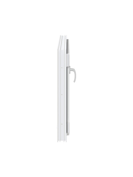 vidaXL Hinged PVC Window W90xH70cm