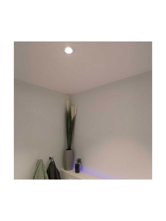 Shelly Spot Încastrat Metalic Paralelogram Cu LED Încorporat Și Lumină Alb Cald Alb 9x3.9cm