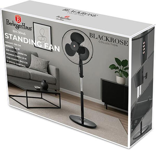 Berlinger Haus Ventilator Sockel 45W Lüfterdurchmesser 43cm Schwarze