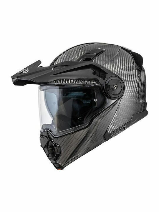 Premier Jogger U9 Carbon Motorcycle Helmet Flip-Up ECE 22.06 with Sun Visor