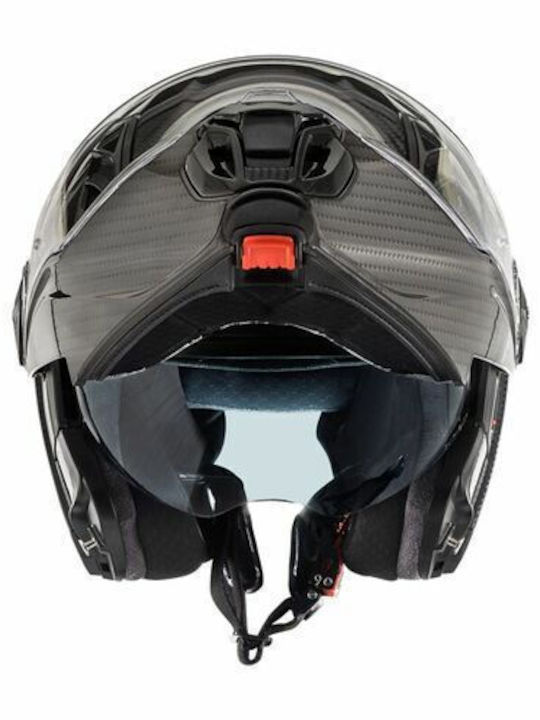Premier Jogger U9 Carbon Motorcycle Helmet Flip-Up ECE 22.06 with Sun Visor