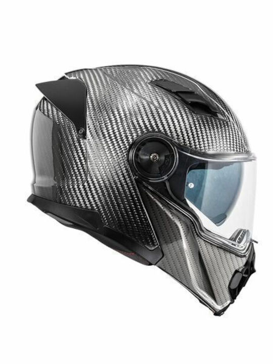Premier Jogger U9 Carbon Motorcycle Helmet Flip-Up ECE 22.06 with Sun Visor