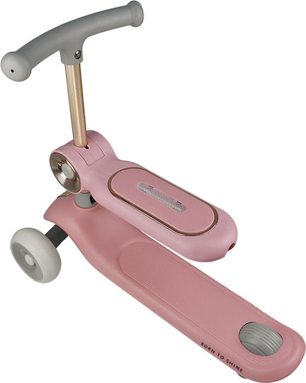 Bebe Stars Kinderroller 3-Rad mit Sitz Rosa