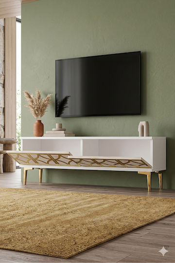 Έπιπλο TV Επιδαπέδιο Λευκό 120x30x41εκ.
