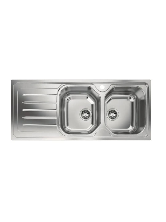 Franke Oll 621 Chiuvetă Bucătărie Inox Drop-In M116xL50cm Gri 7612981886073