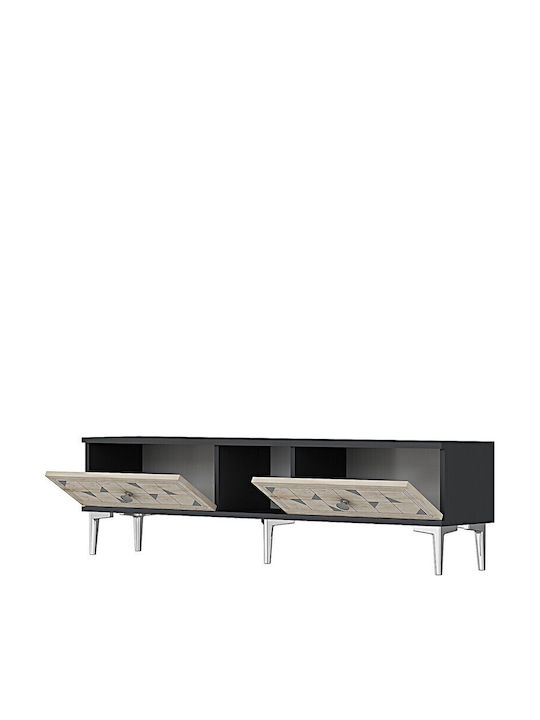 Gray TV Stand L150xD30xH41cm