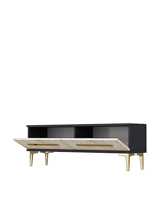 Έπιπλο Τηλεόρασης Γκρι Μ120xΠ30xΥ41cm