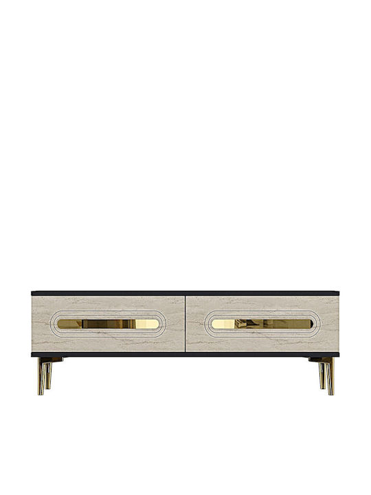Έπιπλο Τηλεόρασης Γκρι Μ120xΠ30xΥ41cm