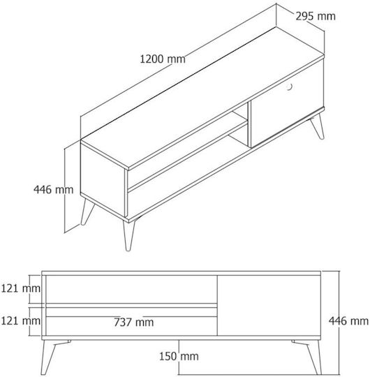 Stand TV Maro L120xA30xÎ45cm
