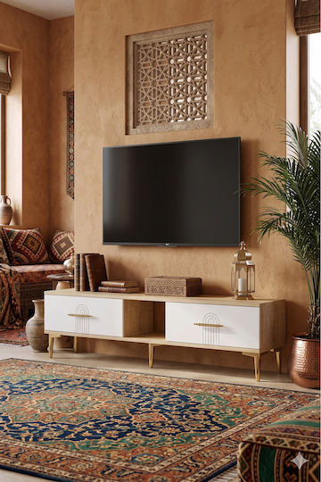 Έπιπλο TV Επιδαπέδιο Χρυσό 150x30x41εκ. Έπιπλο TV Επιδαπέδιο Χρυσό 150x30x41εκ.