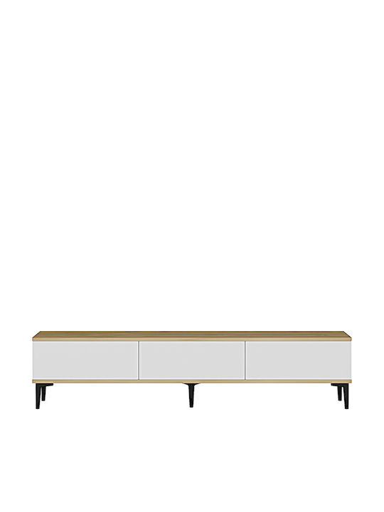 Black TV Stand L180xD30xH41cm