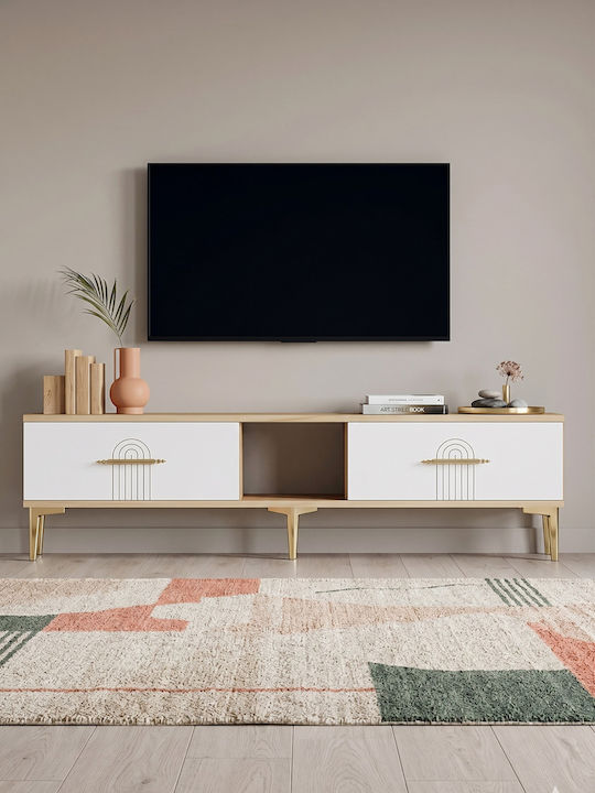 Έπιπλο Τηλεόρασης Χρυσό Μ150xΠ30xΥ41cm