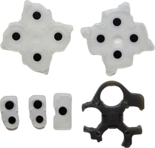 Σετ Μεμβράνες Κουμπιών Silicone Conductive Rubber Adhesive Button Pads Χειριστήριο Sony Playstation 5 Ps5 Gamepad Dualsense Edge Controller V2.0 Bdm-020 Cfi-zct1a 6pcs Κωδ.1-game316