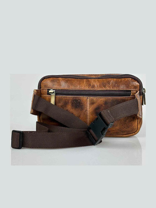 152 Men's Leather Belt Bag Tabac