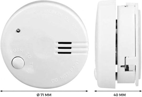 Alecto Photoelectric Smoke Detector Fast Alert 85 Db Siren White