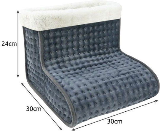 Perna Electrică Încălzită Pentru Picioare Gri 30x30cm