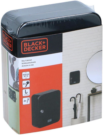 Black & Decker Κλειδοθήκη Τοίχου Μεταλλική με Κλειδαριά