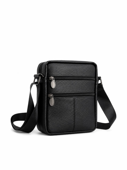 Geantă Pentru Bărbați De Umăr / Tip Crossbody Neagră
