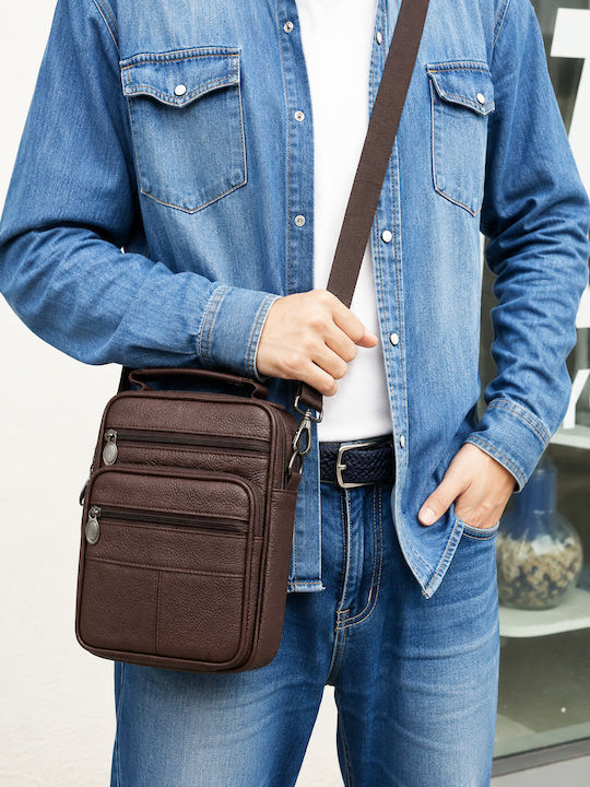 Geantă De Umăr / Tip Crossbody Pentru Bărbați Maro