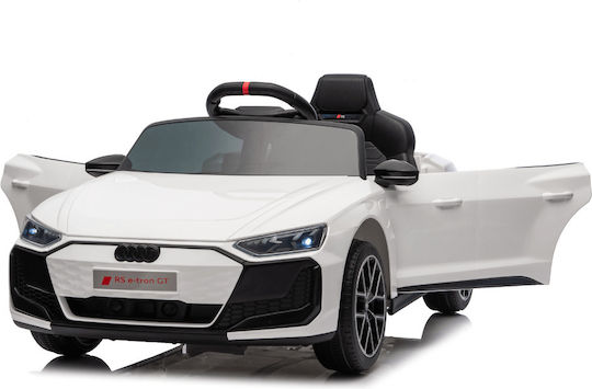 Audi RS e-tron GT Едноместна с Дистанционно Управление Лицензиранa 12 Волта Бяла