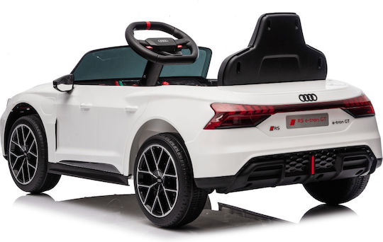 Audi RS e-tron GT Едноместна с Дистанционно Управление Лицензиранa 12 Волта Бяла