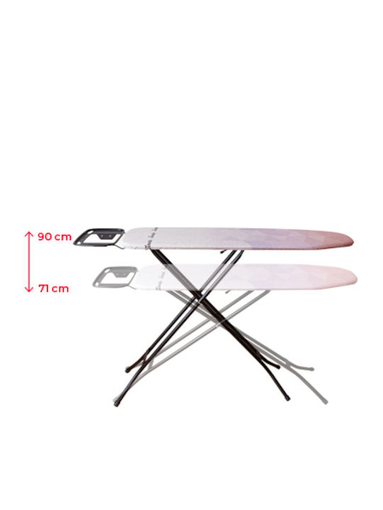 Vileda Diamond S Bügelbrett Für Dampfbügeleisen Zusammenklappbar 136x33x90cm