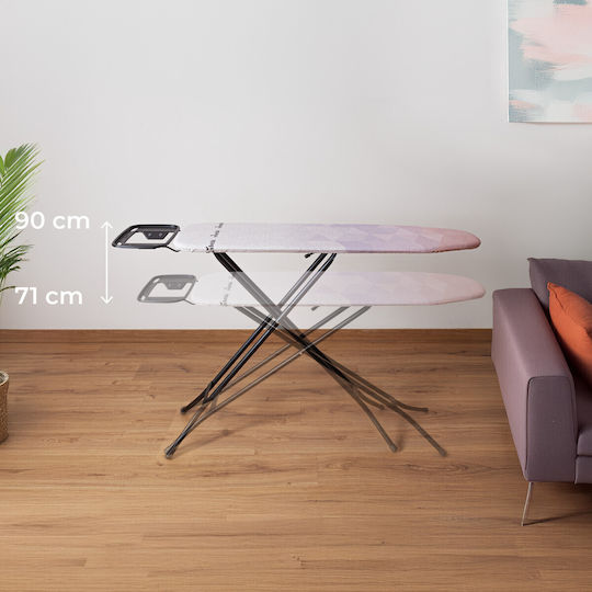 Vileda Diamond S Masă de Călcat pentru Fier de Călcat cu Aburi Compactă 136x33x90cm