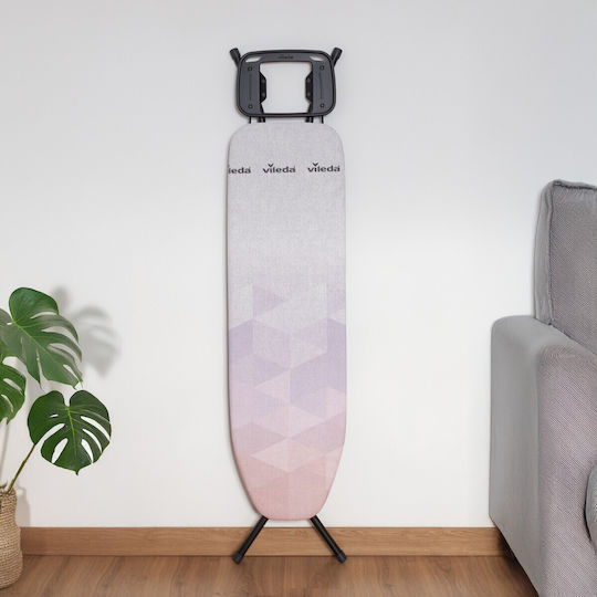 Vileda Diamond S Masă de Călcat pentru Fier de Călcat cu Aburi Compactă 136x33x90cm