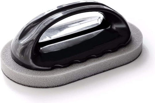 Magic Abrasive Kitchen Sponge Plastic Handle 14 X 5 Cm Black
