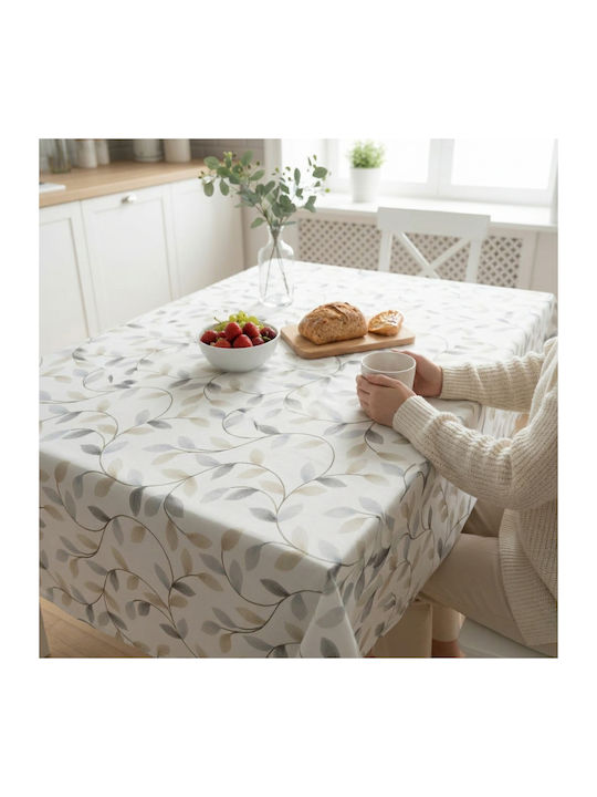 NufJoy Baumwoll Tischdecke Fleckabweisend Toamna 140x180cm