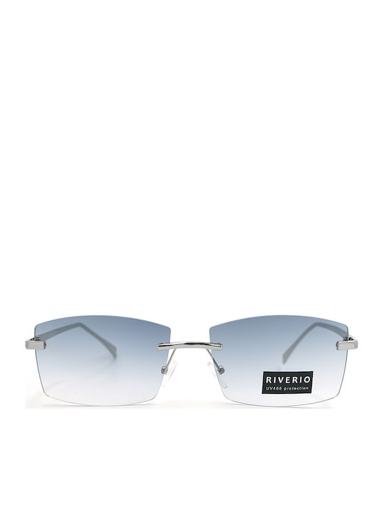 Riverio Silver Sunglasses With Metallic Frame Riverio Silver Sunglasses With Metallic Frame