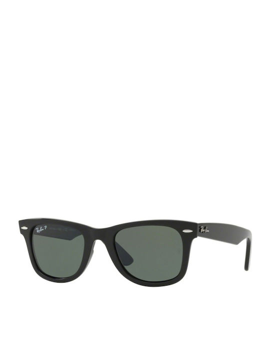 Ray Ban Унисекс Слънчеви Очила с Черна Пластмасова Рамка и Зелени Поляризирани Стъкла