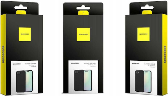 Spacecase Back Cover Σιλικόνης Μαύρο (iPhone 17e / 16e)