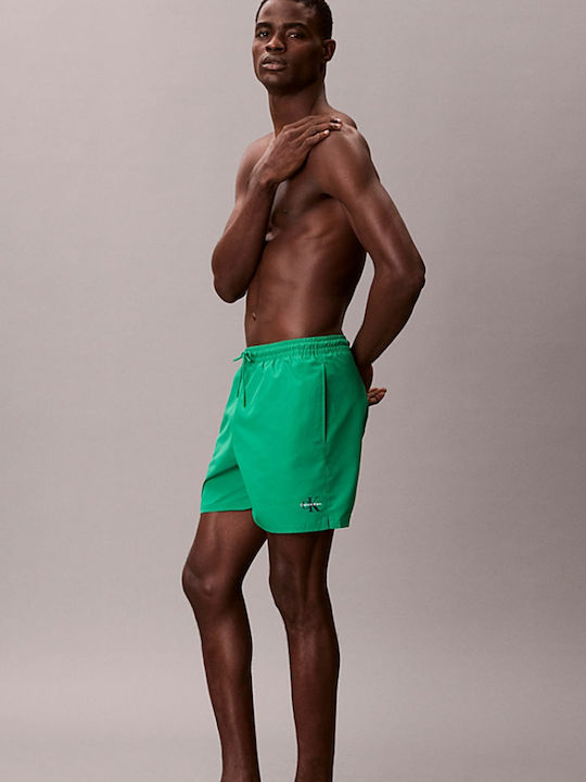 Calvin Klein Medium Drawstring Мъжки Бански Плувни Шорти Mardi Gras Зелен