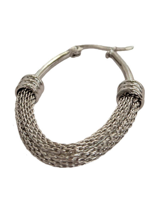 Baria Bags Σκουλαρίκια Κρίκοι Πλεκτά