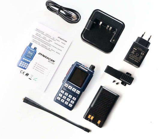 DynaScan UV-101 Ασύρματος Πομποδέκτης UHF/VHF 5W με Έγχρωμη Οθόνη